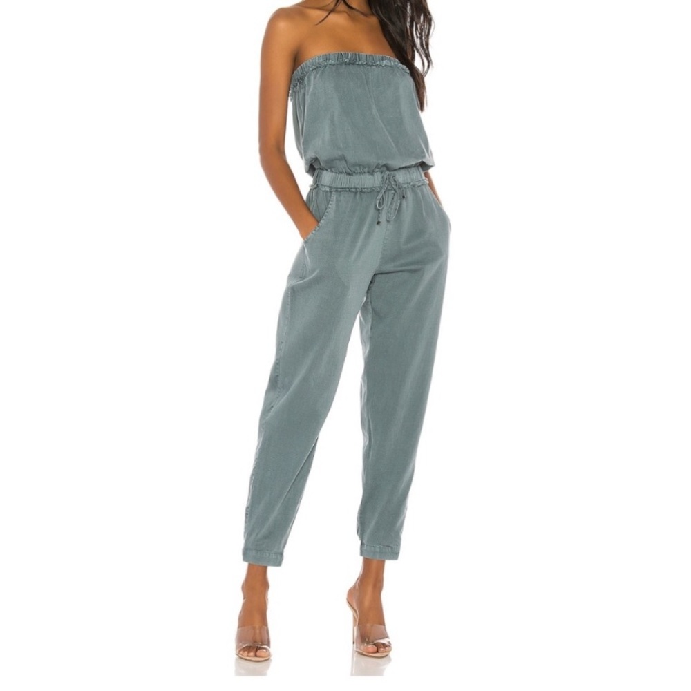 YFB JUMPSUIT STRAPLESS JUMPSUIT ANKLE JOGGER JUMPSUIT SLEEVELESS XS